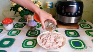 Пикантная курица в мультиварке.