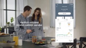 Purificatorul Pure A9 de la Electrolux - monitorizare prin aplicația Wellbeing