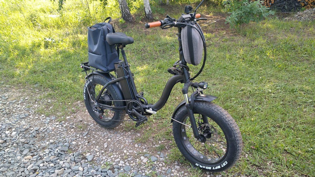 Катание на электрофэтбайке Syccyba по району смотреть онлайн