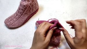 ?Ремонтируем подошву вязаных носков ??