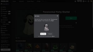 [FREE ITEM] How to get the PARANORMAL PARTY STARTER | Roblox