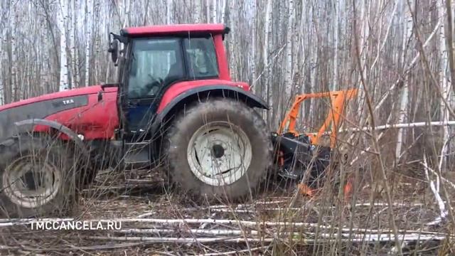 Трактор VALTRA T190 с мульчером TMC Cancela TFS2 200 смотреть онлайн