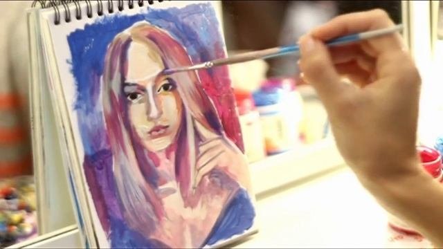 Рисуем яркий портрет Oiiikrisiiio