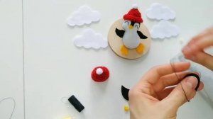 шьём игрушки из фетра своими руками. смешной пингвиненок для вашего малыша