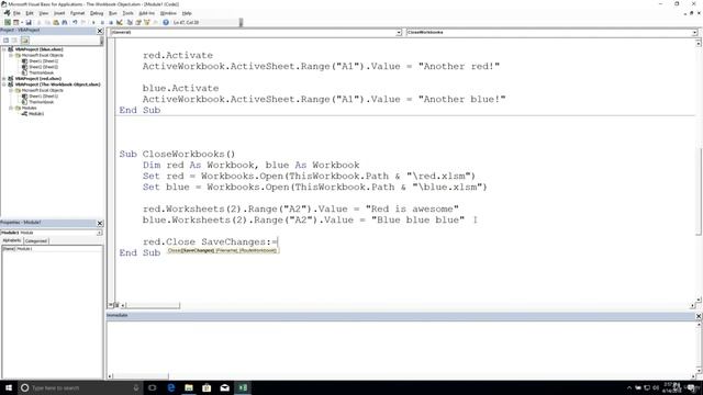 Excel VBA Programming - Object Deep Dive | 9 - The Workbook Close Method