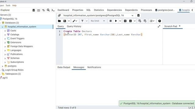 How to create Database in PostgreSQL? (Project Part 1)