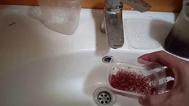 Подготовка живого мотыля к заморозке.avi