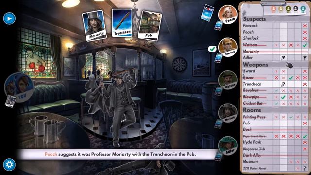 Clue/Cluedo: The Classic Mystery Game, Peacock Game (Sherlock Holmes) смотреть онлайн