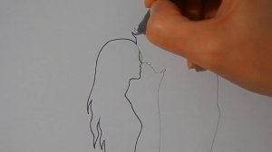 Как нарисовать РОМАНТИЧНЫЙ РИСУНОК ПАРЕНЬ И ДЕВУШКА/1048/How to draw lovers