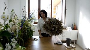 Собираем букет-каркас из сухоцветов. Марафон ДЕНЬ 5 (2 часть)