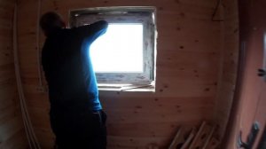 установка пластикового окна в баню