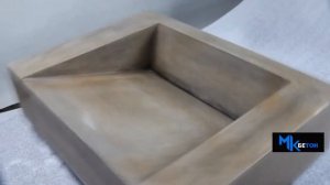 Настольная или подвесная раковина из СФБ. МКБетон