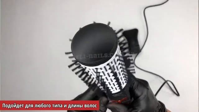 Фен с насадками Gemei / Фен-щетка 3 в1 / Фен с вращающейся щёткой Roto-Brush/ Фен для укладки волос