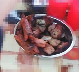 Ч 2 Шашлык из Карбонада Свинины и Сосиски на Шампурах в Пензенской обл на Базе Кроптово 24 июля 2022