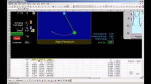 An Animated Gravitational Pendulum in Excel