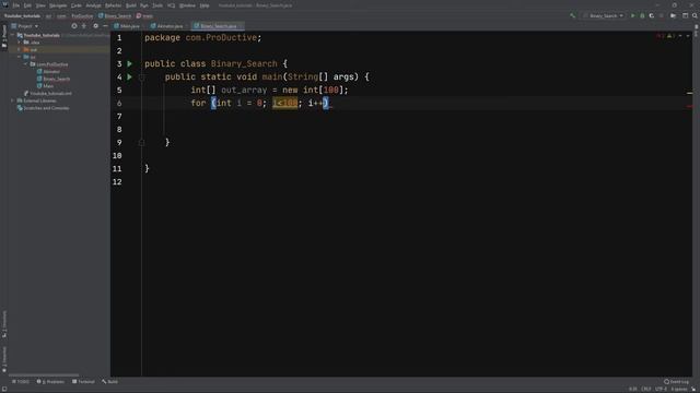 How to implement Binary Search in java | Java tutorials | Full explanation |