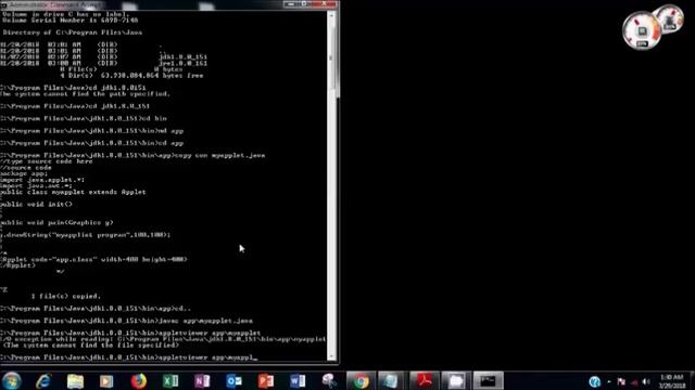 compile java applet program from java command prompt смотреть онлайн