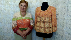 Кофточка  "Печенье".  от О. С. Литвиной.