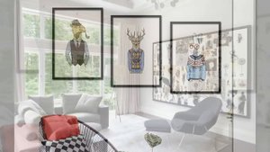 Дизайн и декор стен своими руками. Как развесить фото и расположить картины на стене