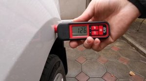 Толщина лакокрасочного покрытия толщиномером Etari Skoda Octavia A7 дорестайлинг