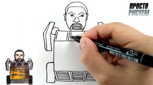 Как нарисовать Skibidi Toilet ПЕЧЬ