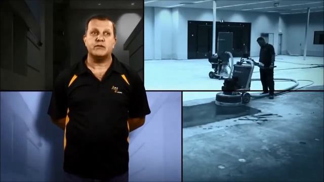 Шлифовка и полировка бетонных полов по технологии Husqvarna Huperflor смотреть онлайн