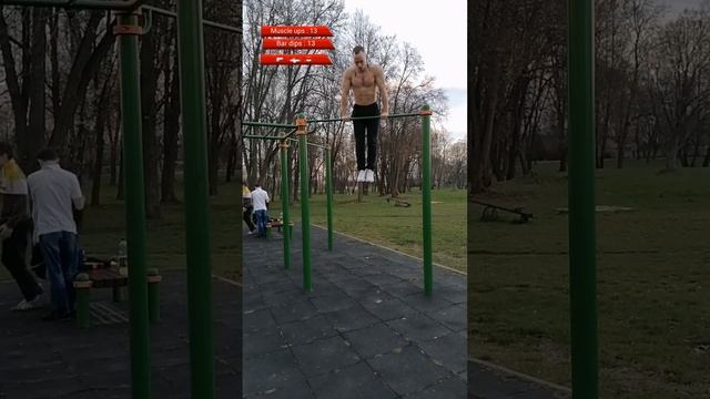 13 muscle ups + 13 bar dips +13 pull ups. смотреть онлайн