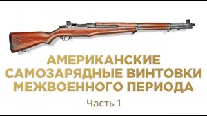 Американские самозарядные винтовки межвоенного периода. Часть 1. Лекторий: история оружия