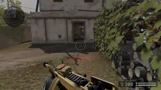 Warface: Frag Movie золотой пистолет пулемет Томпсона