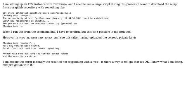git clone as part of automatic configuration of EC2 instance? смотреть онлайн