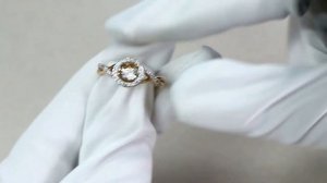 Золотое кольцо ЮК Бриант с танцующим бриллиантом RRI22471BRTD