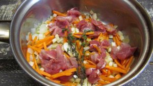 Рагу из свинины с тыквой и стручковой фасоли