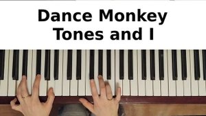 DANCE MONKEY НА ПИАНИНО УРОК 1 как играть на фортепиано дэнс манки обучение разбор туториал легко