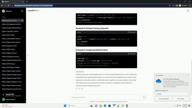 python one line if else assignment смотреть онлайн