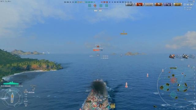 World of Warships.Обзор Musash 🇯🇵 .Премиумный линкор 9lvl