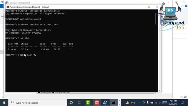 Can't extend C drive unallocated space Windows 10/11 смотреть онлайн