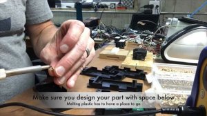 Plastic heat set insert installation tool - Usage