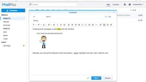 Running through the Synology MailPlus's web client