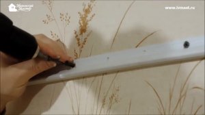Крепление багета натяжного потолка в рыхлую стену