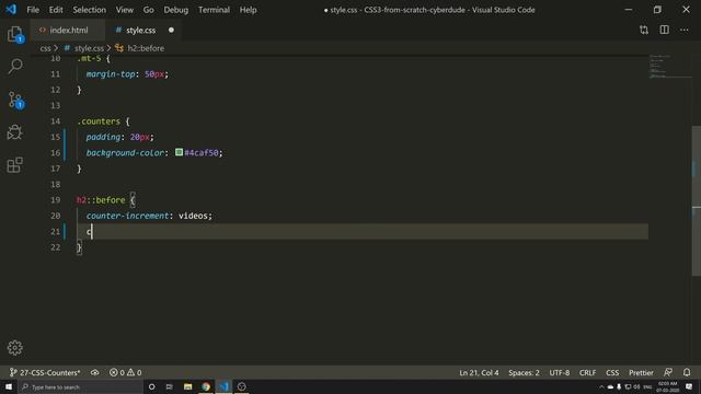 #27  CSS Counters - (Tamil) (Tutorial) | CSS3 Course