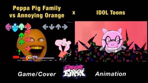 Corrupted Annoying Orange vs Peppa Pig “SLICED BACON” | Come Learn With Pibby x FNF Animation x GAM