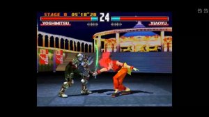 TAKKEN 3 online Game PLAY with YOSHIMITSU vs XIAOYU Stage: 8