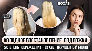 Как сделать ХОЛОДНОЕ ВОССТАНОВЛЕНИЕ, "счастье для волос" на 5 степень повреждения?
