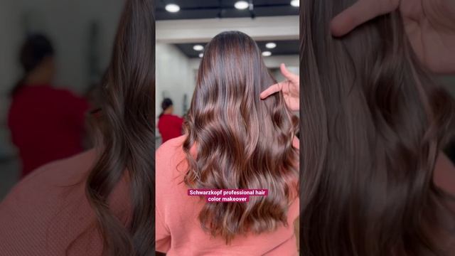 Schwarzkopf professional hair color makeover # #haircolor #youtubeshorts #haircut