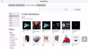 How to get to the creators marketplace aka the library on Roblox mobile :)