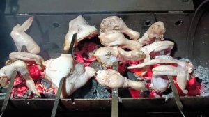 Жарим коптим или томим мясо в мангале из газового баллона