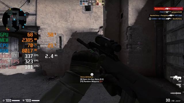 CSGO - i3 13100F + RTX 3060 Ti GDDR6X - 1440p Max Settings - Benchmark Fps Test смотреть онлайн