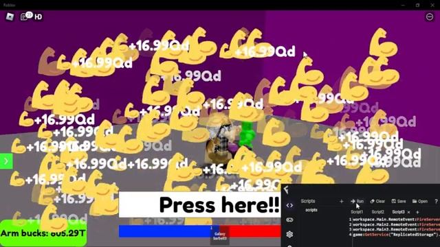 Roblox arm wrestling simulator Script - INFINITE ALL STAT , MAX ONLY 10 SECOND , OP , PASTEBIN JUNE смотреть онлайн