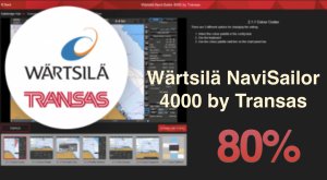 80% - результат Wärtsilä NaviSailor 4000 by Transas, Safebridge, прохожу тест