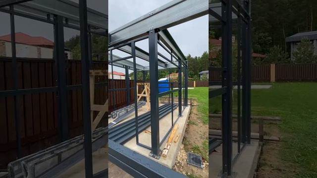 Процесс и СЕКРЕТЫ строительства: Автомобильный НАВЕС Хайтек смотреть онлайн